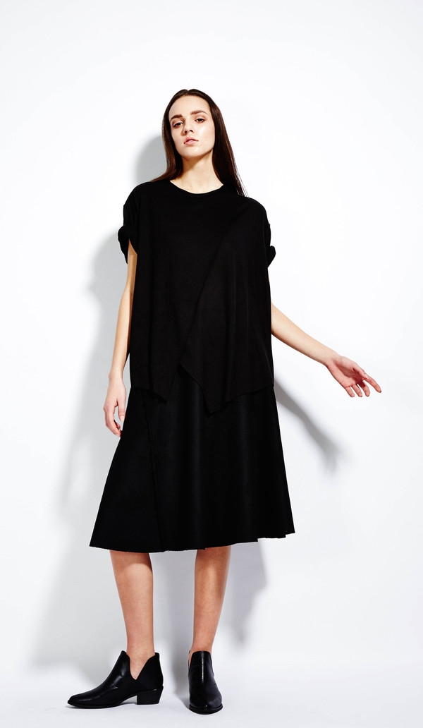 Devlyn Van Loon Midi Tuck Skirt Devlyn Van Loon Midi Tuck Skirt
