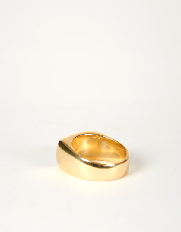 Jon Swinamer Plain Signet Ring Bronze Jon Swinamer Plain Signet Ring Bronze