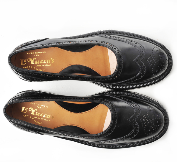 Le Yucca's Black Kalen Ballet Lug Sole Slip On Le Yucca's Black Kalen Ballet Lug Sole Slip On