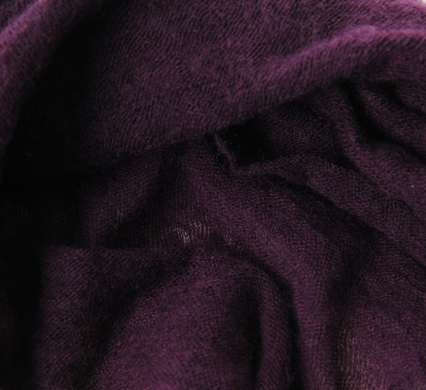 Eggplant Cashmere Tube Scarf by Botto Giuseppe Eggplant Cashmere Tube Scarf by Botto Giuseppe