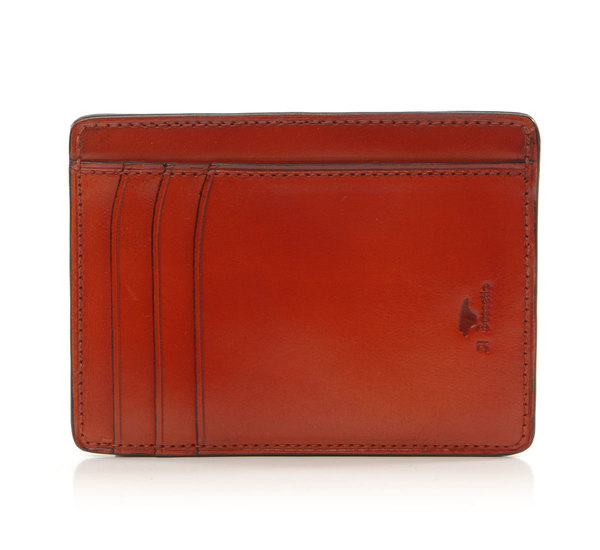 Il Bussetto Burnt Orange Card Case Wallet Il Bussetto Burnt Orange Card Case Wallet