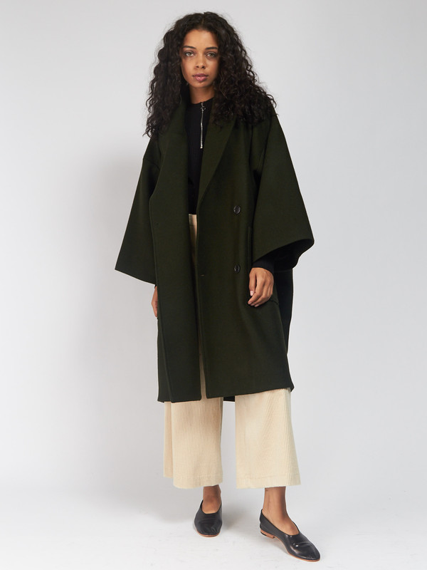 Henrik Vibskov Last Coat Hunter Green Henrik Vibskov Last Coat Hunter Green