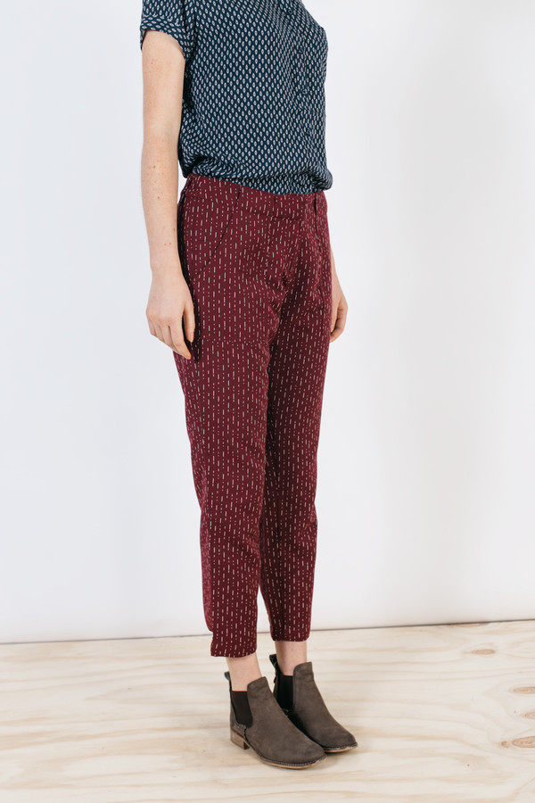 Bridge & Burn Ellis Burgundy Stripe Bridge & Burn Ellis Burgundy Stripe