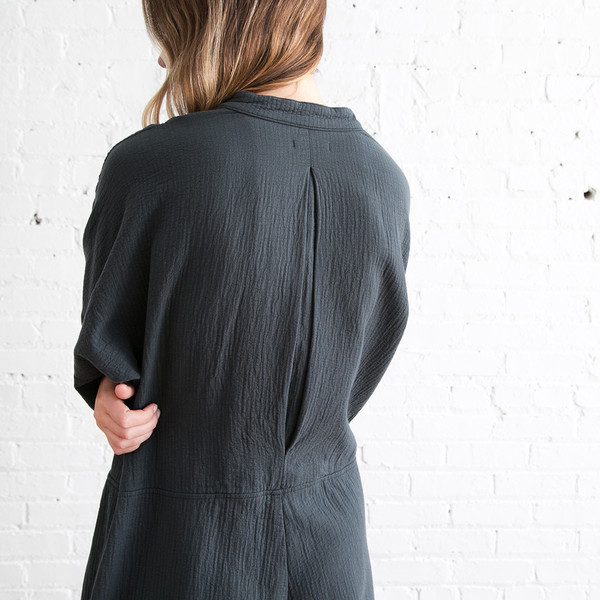 Black Crane Quilted Jumper - Dark Black Crane Quilted Jumper - Dark
