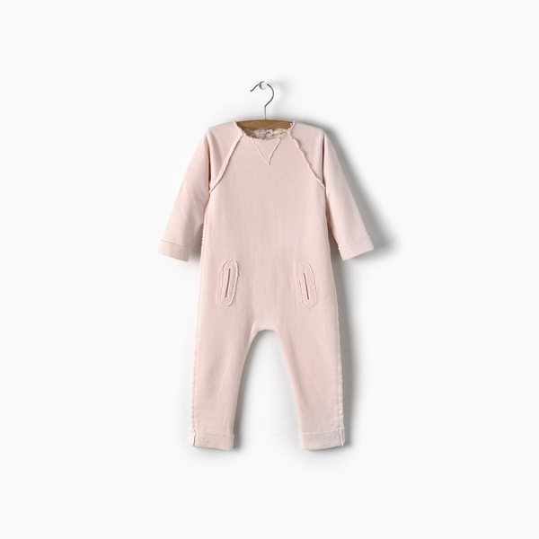 Andorine Pink Fleece Jumpsuit Andorine Pink Fleece Jumpsuit