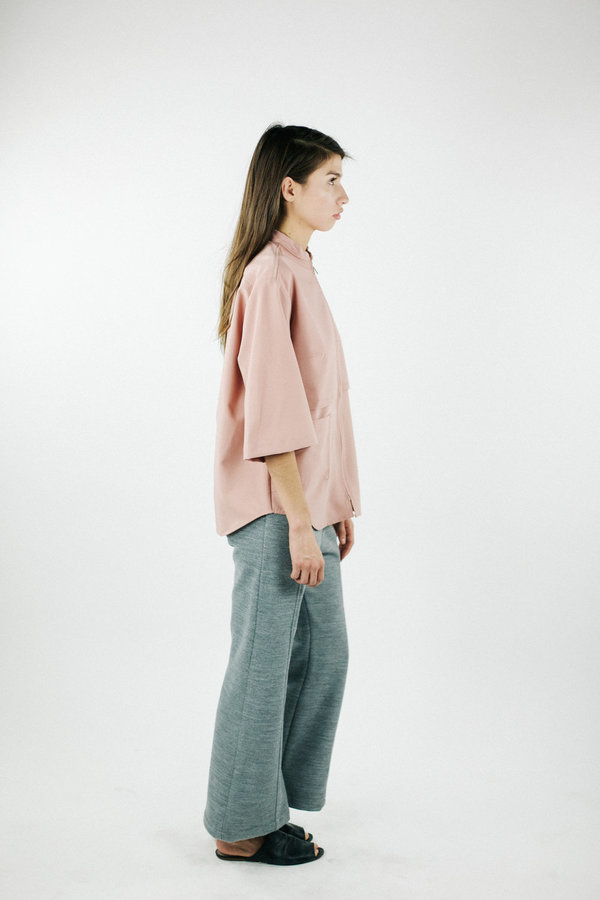 House of Sunny Basic Up Shirt - Lust Pink House of Sunny Basic Up Shirt - Lust Pink