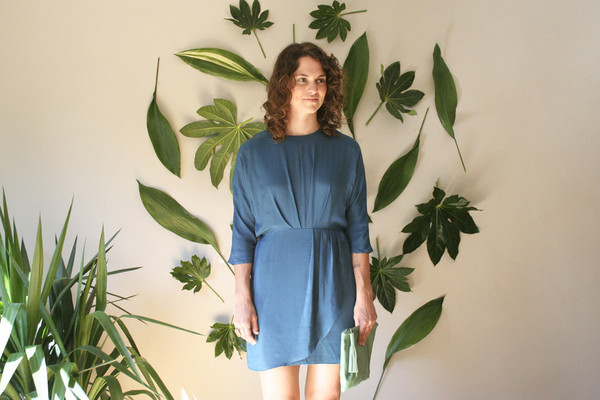 COVET MARINE WRAP DRESS COVET MARINE WRAP DRESS