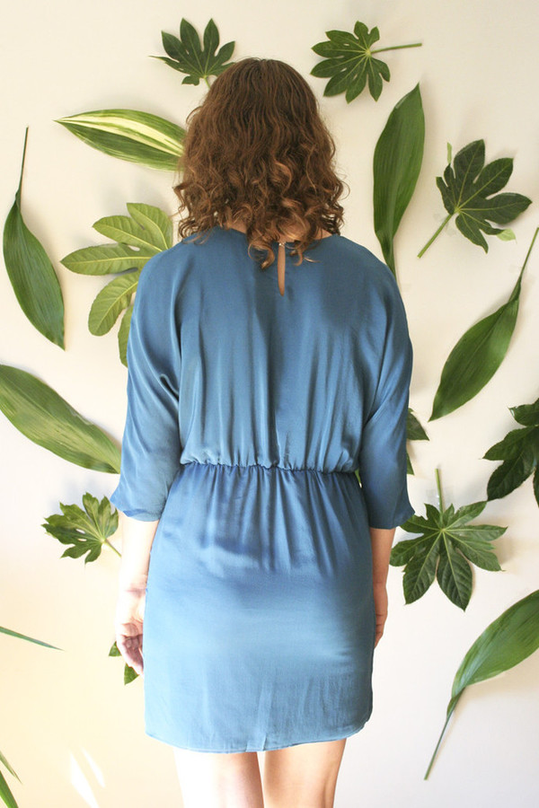 COVET MARINE WRAP DRESS COVET MARINE WRAP DRESS