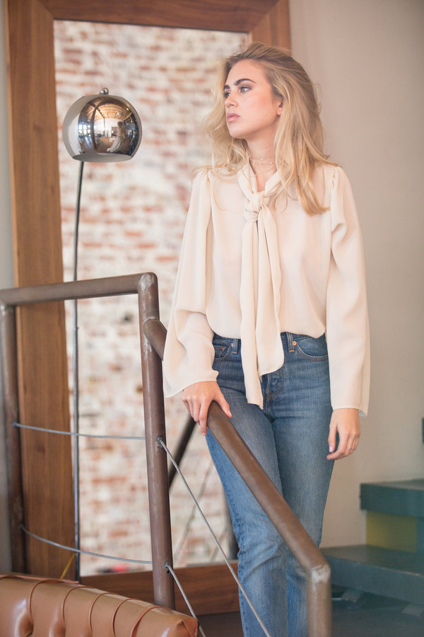 BETWEEN TEN Rae Bow Blouse - Ivory BETWEEN TEN Rae Bow Blouse - Ivory