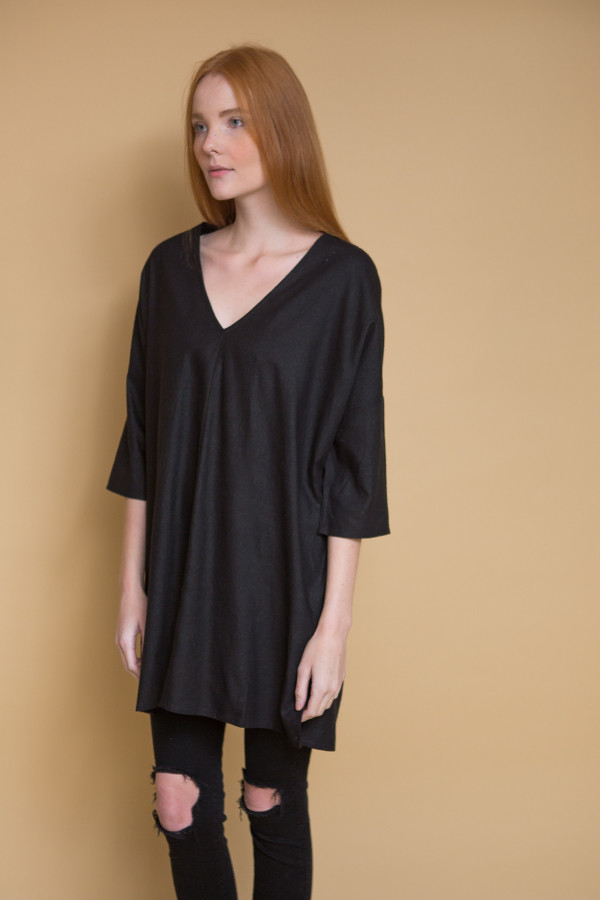 Ali Golden Kimono Tunic - Black Ali Golden Kimono Tunic - Black