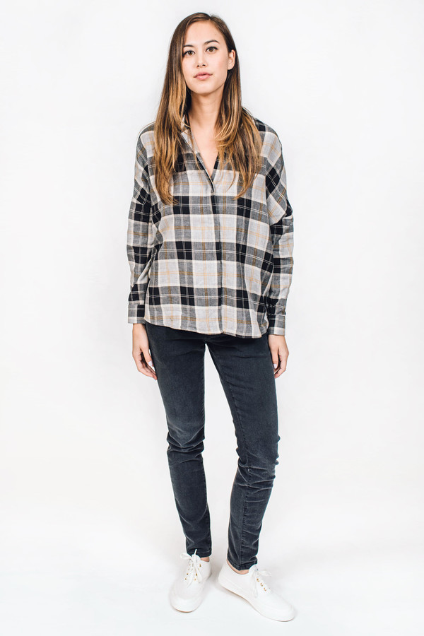 Sessun Delima Shirt Black Plaid Sessun Delima Shirt Black Plaid