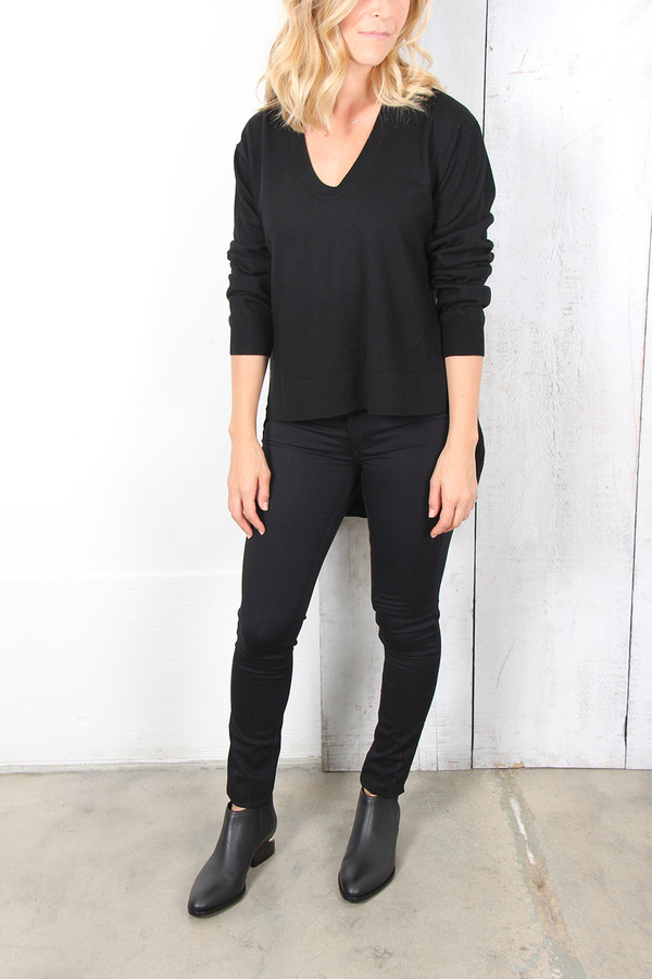 ALEXANDER WANG MERINO COMBO PULLOVER ALEXANDER WANG MERINO COMBO PULLOVER