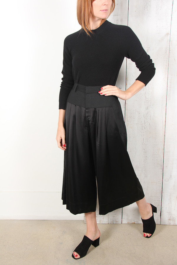 SEA SATINE AND WOOL PANTS SEA SATINE AND WOOL PANTS