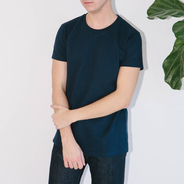 Basic Rights Heavy Weight T-Shirt, Navy Basic Rights Heavy Weight T-Shirt, Navy