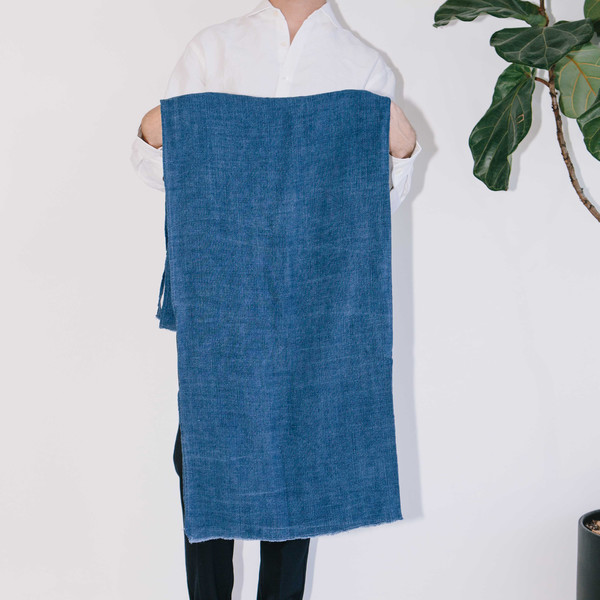 Blluemade Indigo Linen Scarf Blluemade Indigo Linen Scarf