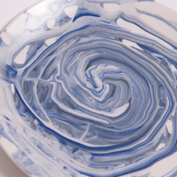 Sarah Cihat Marble Salad Plate Sarah Cihat Marble Salad Plate