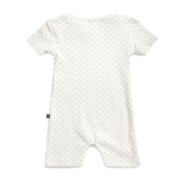 Oeuf Short Romper Indigo Dot Oeuf Short Romper Indigo Dot