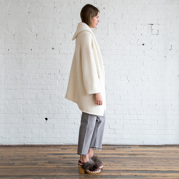 Lauren Manoogian Capote Coat White Lauren Manoogian Capote Coat White