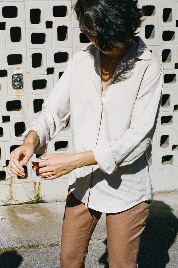 Jesse Kamm Georgio Button Down - tan Jesse Kamm Georgio Button Down - tan
