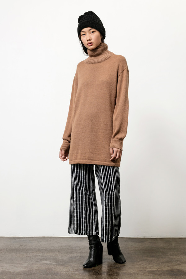 Osei-Duro Alpaca Turtleneck Tunic in Khaki Osei-Duro Alpaca Turtleneck Tunic in Khaki