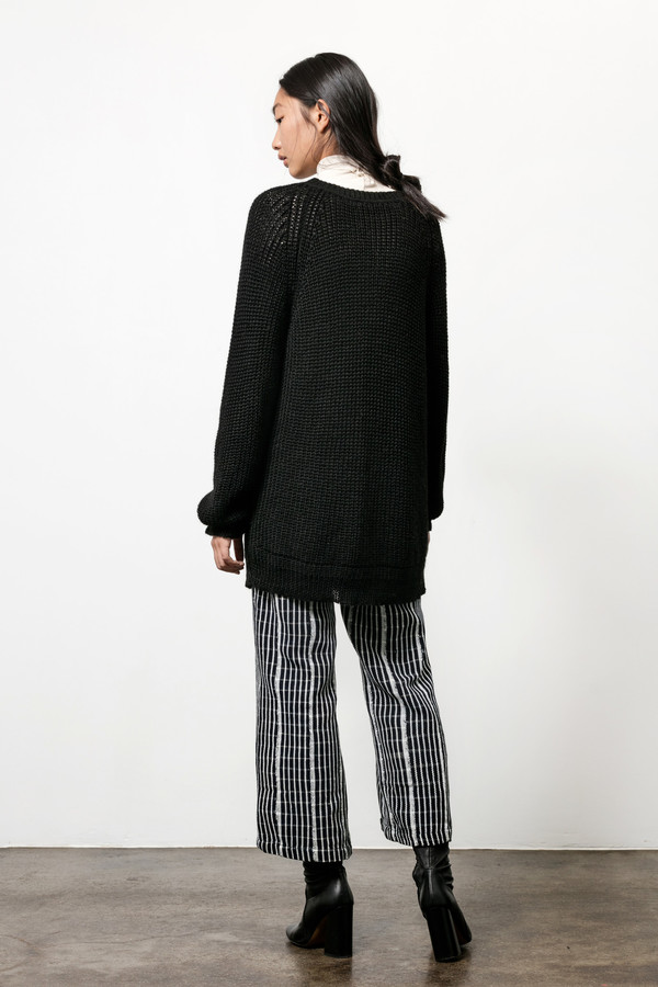 Osei-Duro Base Alpaca Pullover in Black Osei-Duro Base Alpaca Pullover in Black