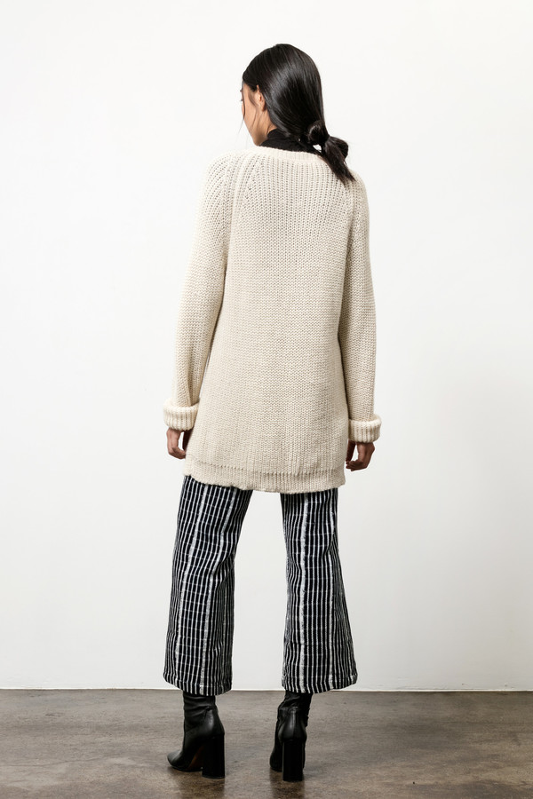 Osei-Duro Base Alpaca Pullover in Cream Osei-Duro Base Alpaca Pullover in Cream