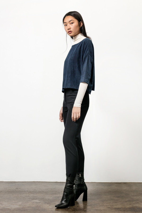 Osei-Duro Box Top in Natural Indigo Osei-Duro Box Top in Natural Indigo