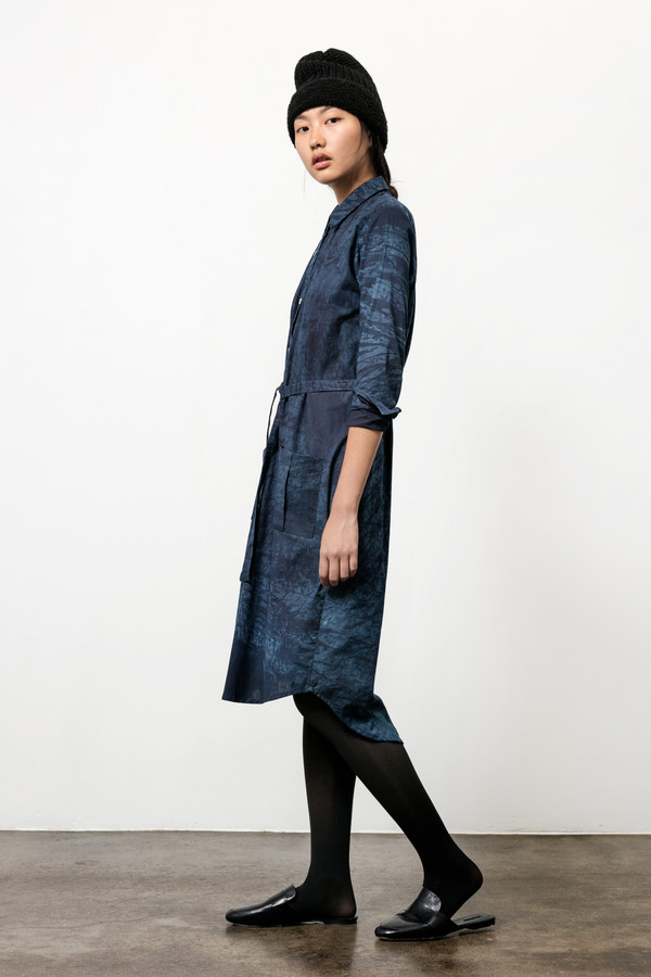 Osei-Duro Causa Dress in Natural Indigo Osei-Duro Causa Dress in Natural Indigo
