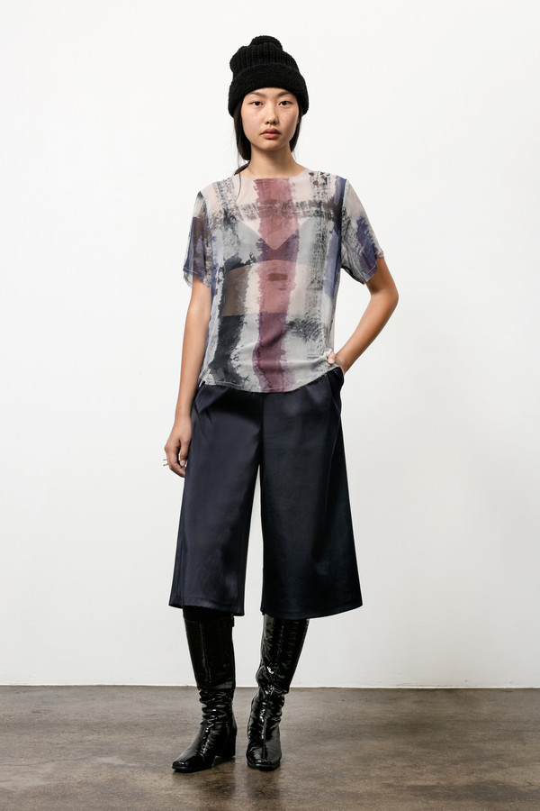 Osei-Duro Note T in Silk Chiffon Brushstrokes Osei-Duro Note T in Silk Chiffon Brushstrokes