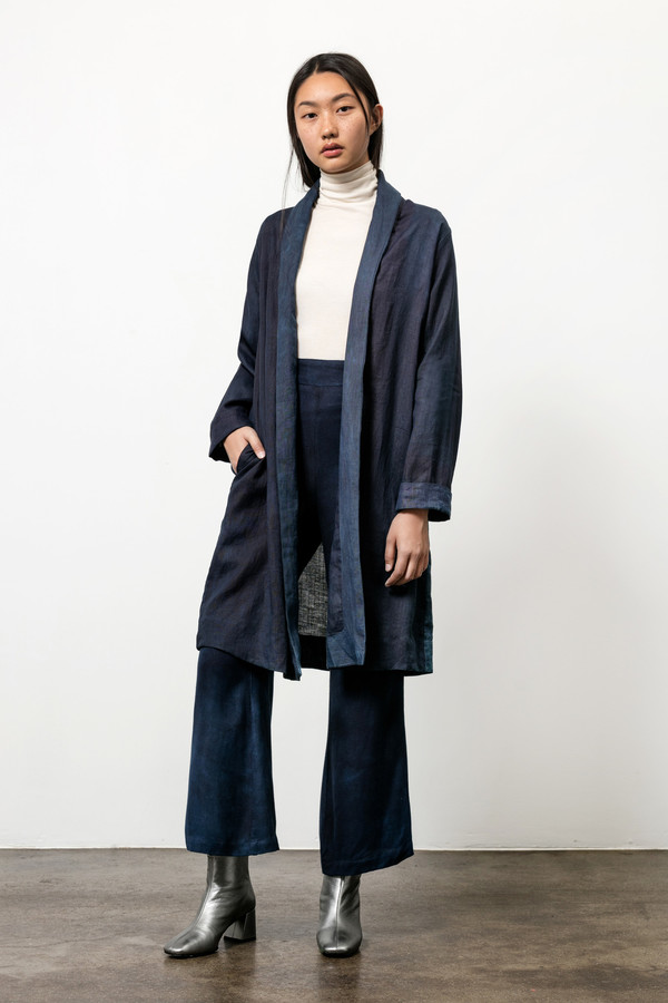 Osei-Duro Theca Coat in Natural Indigo Osei-Duro Theca Coat in Natural Indigo