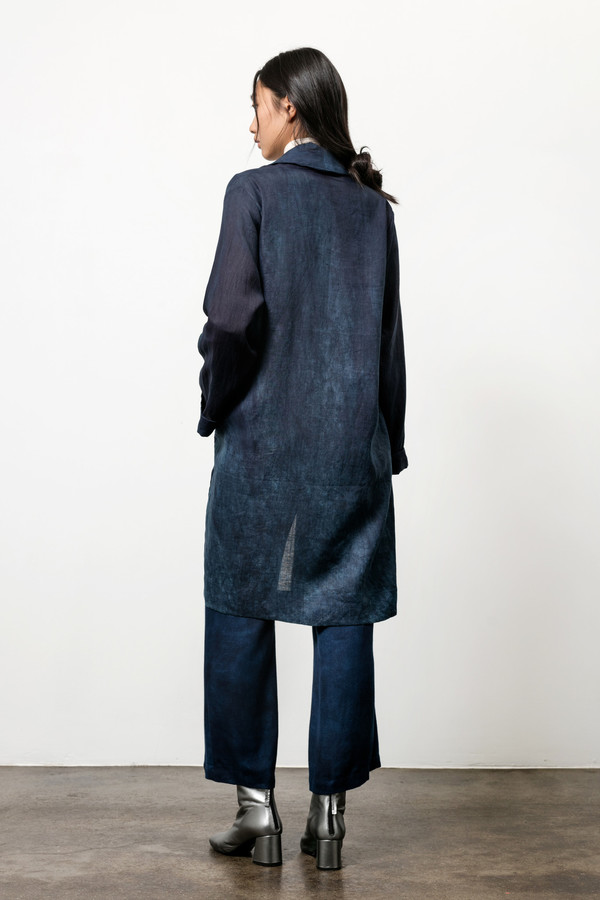 Osei-Duro Theca Coat in Natural Indigo Osei-Duro Theca Coat in Natural Indigo