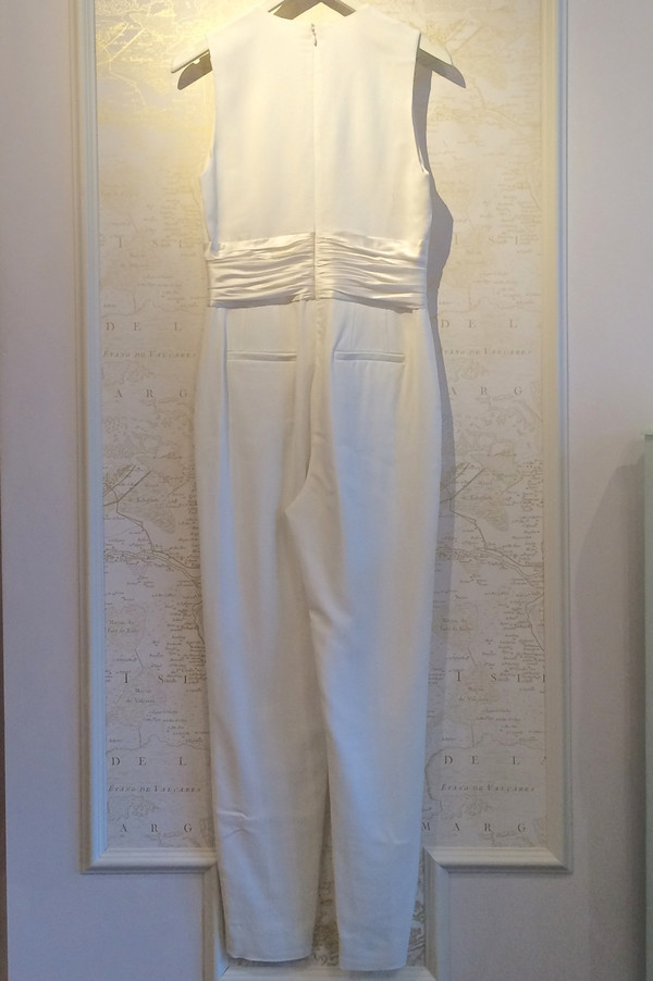 A.L.C. 'Beni' V-Neck Satin Belt Jumpsuit A.L.C. 'Beni' V-Neck Satin Belt Jumpsuit