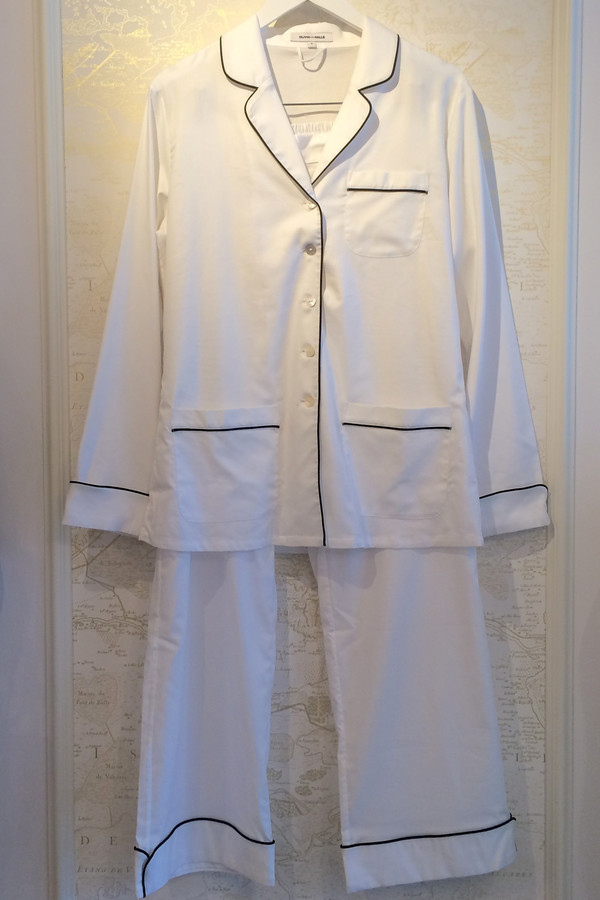 Olivia Von Halle Cotton Contrast Trim Pyjama Set Olivia Von Halle Cotton Contrast Trim Pyjama Set