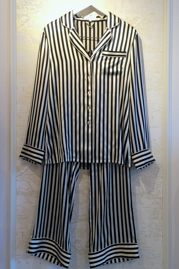 Olivia Von Halle Silk Stripe Pyjama Set Olivia Von Halle Silk Stripe Pyjama Set