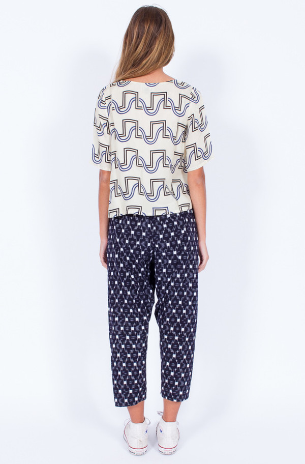 Dusen Dusen CREAM DUO WEAVE YES TEE Dusen Dusen CREAM DUO WEAVE YES TEE