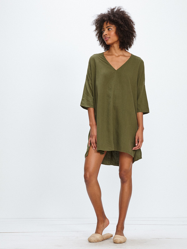Ali Golden SILK NOIL KIMONO TUNIC Ali Golden SILK NOIL KIMONO TUNIC