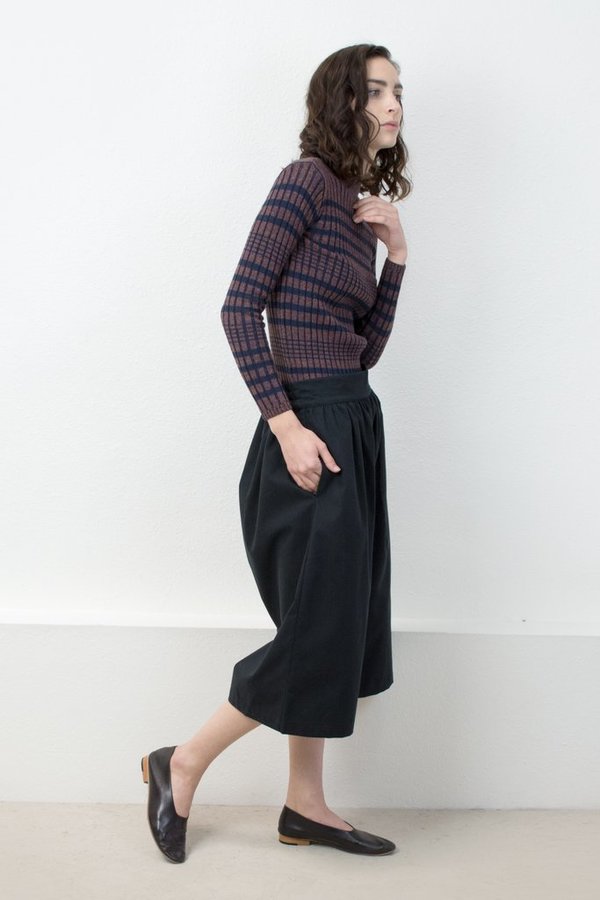 Micaela Greg RIB SWEATER - NAVY + RUST Micaela Greg RIB SWEATER - NAVY + RUST