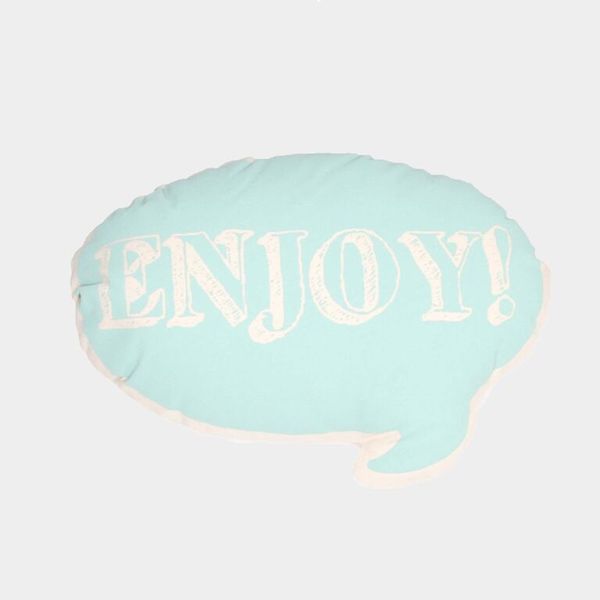 Ah, Quel Plaisir! Blue Enjoy Pillow - Dodo Les Bobos Ah, Quel Plaisir! Blue Enjoy Pillow - Dodo Les Bobos