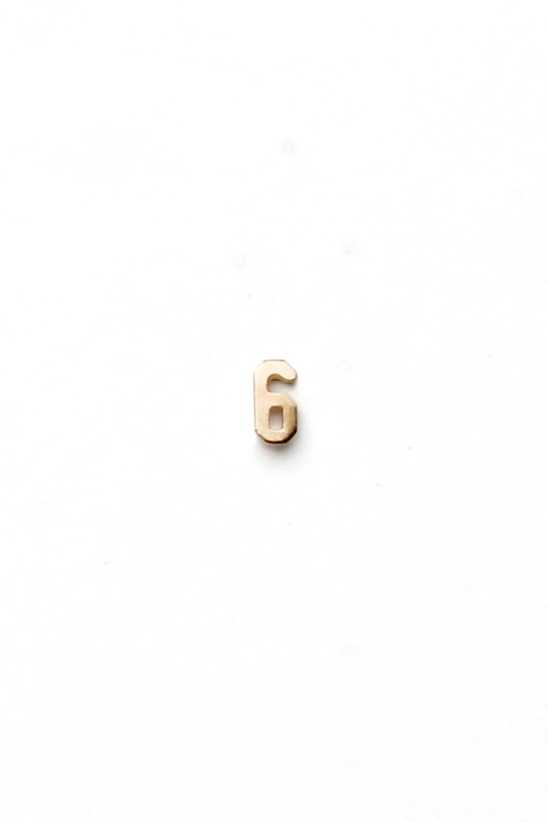 Yayoi Forest 14K Gold Numbered Earrings Yayoi Forest 14K Gold Numbered Earrings