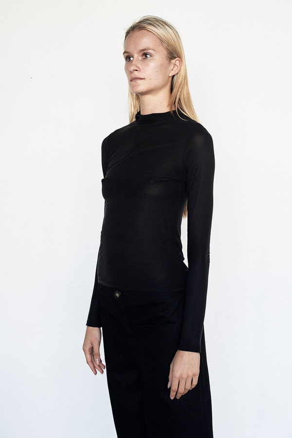 Shaina Mote Cupro Classic Turtleneck - Ink Shaina Mote Cupro Classic Turtleneck - Ink