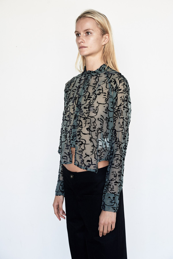ECKHAUS LATTA Short Button Front Shirt ECKHAUS LATTA Short Button Front Shirt