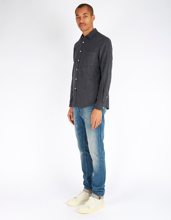 Portuguese Flannel Teca Shirt Grey Portuguese Flannel Teca Shirt Grey