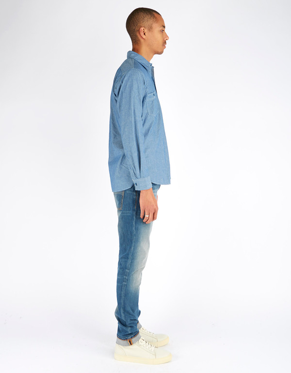 Shuttle notes Deck Shirt Chambray Shuttle notes Deck Shirt Chambray