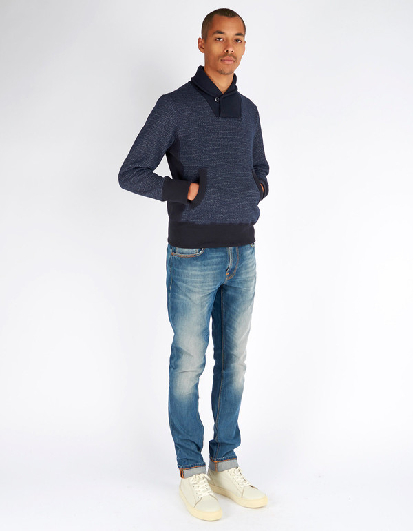 Men's Todd Snyder x Champion Shawl Sweatshirt Navy Men's Todd Snyder x Champion Shawl Sweatshirt Navy