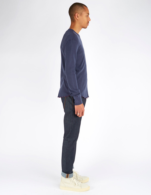 Men's Todd Snyder x Champion Thermal Crew Navy Men's Todd Snyder x Champion Thermal Crew Navy