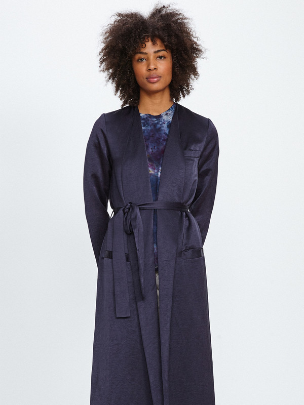 Nikki Chasin MORETTI ROBE JACKET / NAVY BLUE Nikki Chasin MORETTI ROBE JACKET / NAVY BLUE