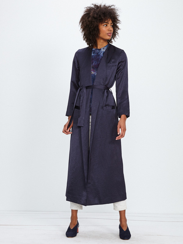Nikki Chasin MORETTI ROBE JACKET / NAVY BLUE Nikki Chasin MORETTI ROBE JACKET / NAVY BLUE
