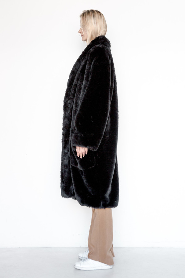 Assembly New York Faux Fur Full Robe Coat Assembly New York Faux Fur Full Robe Coat