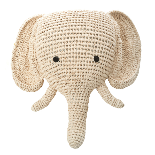 Anne-Claire Petit Elephant Cream-Ivory Trophy Head - Dodo Les Bobos Anne-Claire Petit Elephant Cream-Ivory Trophy Head - Dodo Les Bobos