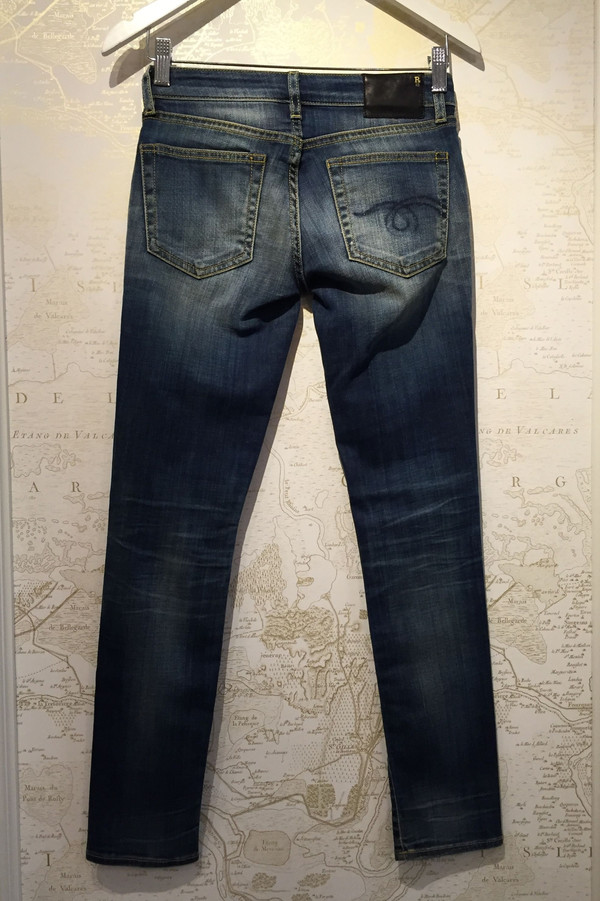 R13 'Kate' Skinny in Bankrobber Blue R13 'Kate' Skinny in Bankrobber Blue
